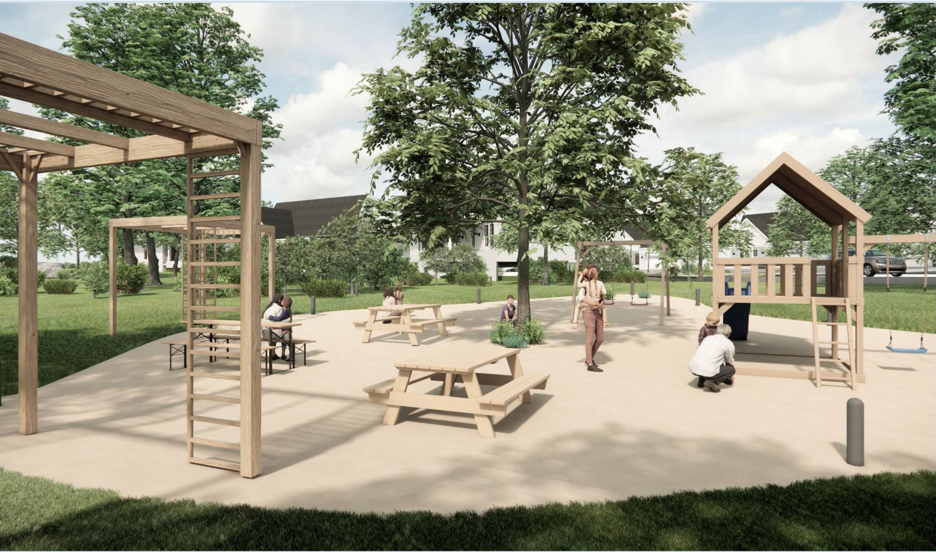 Community gathering and play area